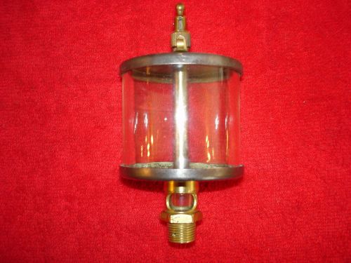 ANTIQUE MICHIGAN LUBRICATOR CO. OILER 46A6- HIT &amp; MISS ENGINE- FARM TOOL- CLEAN.