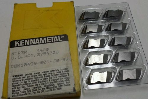 Ntp3r k420 kennametal carbide inserts (1 package of 10) for sale