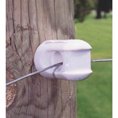 Small Screw-In Insulator, Porcelain, White ZAREBA Electric Fence Accessories