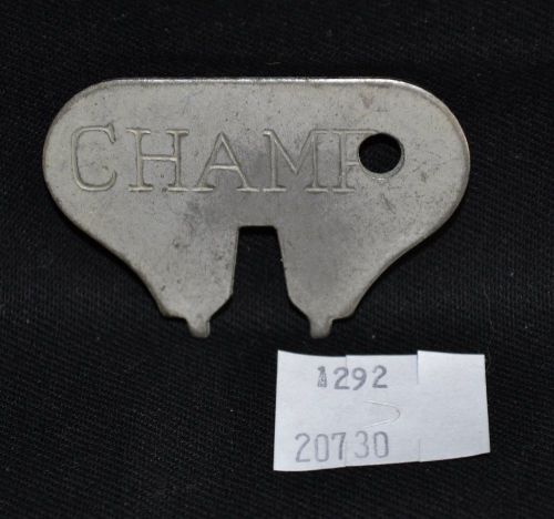 ThriftCHI ~ Metal Industrial Key w/ CHAMP Stamped