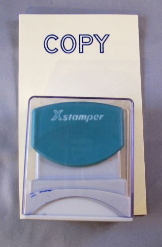 Xstamper Pre-Inked Re-Inkable Stamp Stock 1006 COPY in Blue Ink