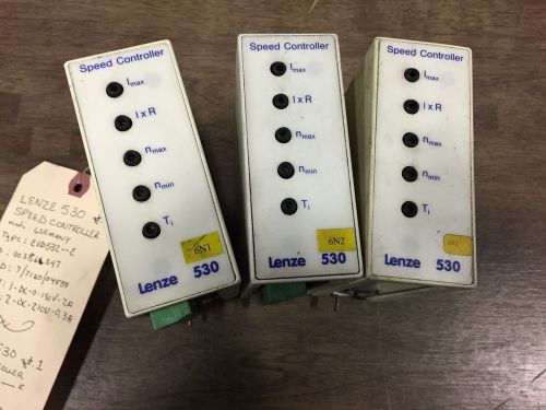 LOT OF (3) LENZE 530 SPEED CONTROLLER EVD532--E  33.532_E