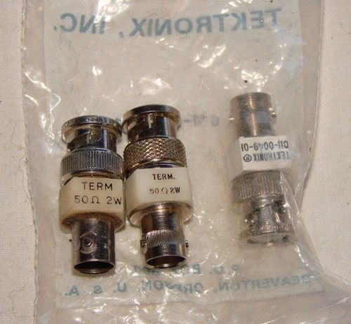 3 TEKTRONIX 2 WATT 5 OHM TERMINATORS