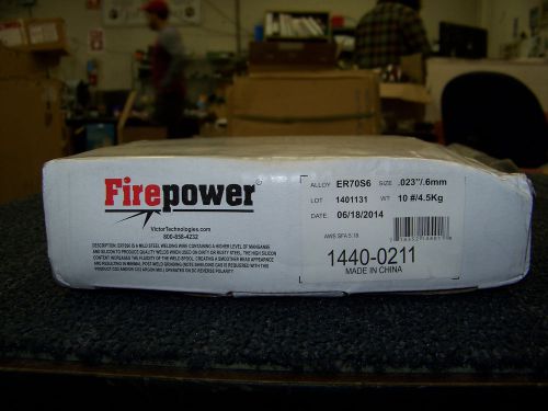 Firepower thermadyne welding wire 11 pound reel .023&#034; alloy er70s6 1440-0211 new for sale