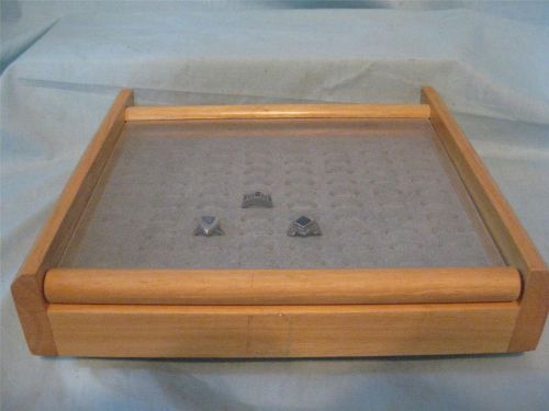 Wood &amp; Acrylic Ring Holder / Retail Display case