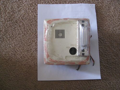 Gentex 710cs w fire alarm smoke detector w/ flashing strobe, new!!! for sale