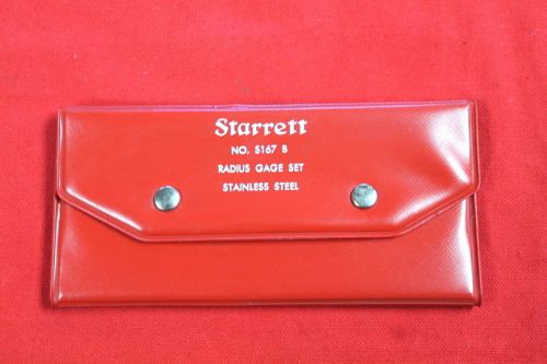 Starrett Radius Gage Set S167 B