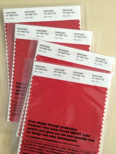 Pantone 18-1655TCX color swatch card, Mars Red