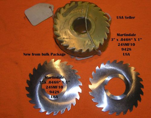 New 3&#034; x .0468&#034;  x 1&#034; Martindale SLITTING, Slotting,SAW BLADE 24SMF10  9428 USA