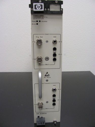 HP AGILENT E1683A SONET SDH PAYLOAD VT TU GENERATOR