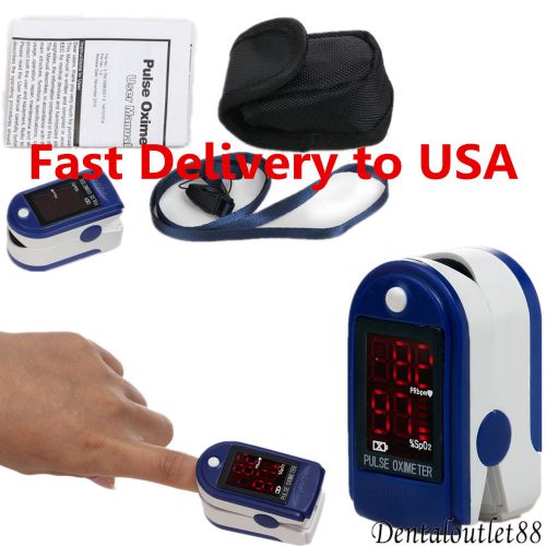 SALE!!  8C Fingertip Pulse Oximeter Spo2 Monitor+ carry bag  ca