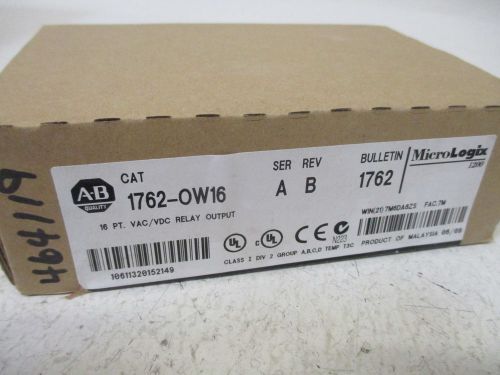 ALLEN BRADLEY 1762-OW16 SER.A OUTPUT DATE CODE: 06/09 *FACTORY SEALED*