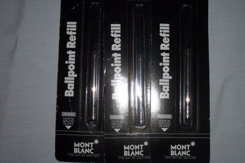 monte blanc black ball point refill