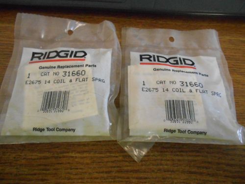 NEW RIDGID COIL &amp; FLAT SPRING LOT OF 2 31660 E2675