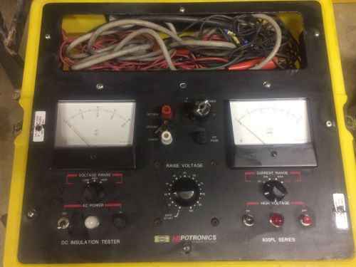 HIPOTRONICS 800PL 880PL - 10mA DC hipot tester 115v supply