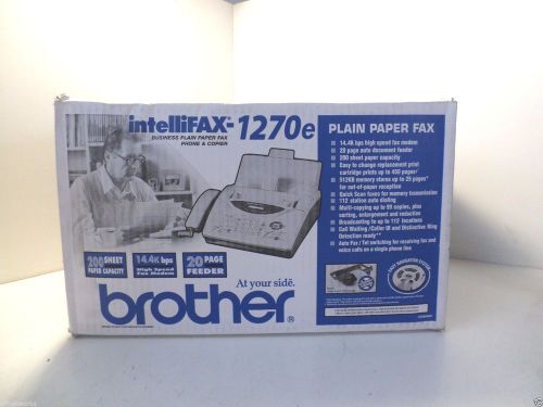 BROTHER INTELLIFAX-1270e PLAIN PAPER FAX MACHINE NEW IN BOX T3-B6