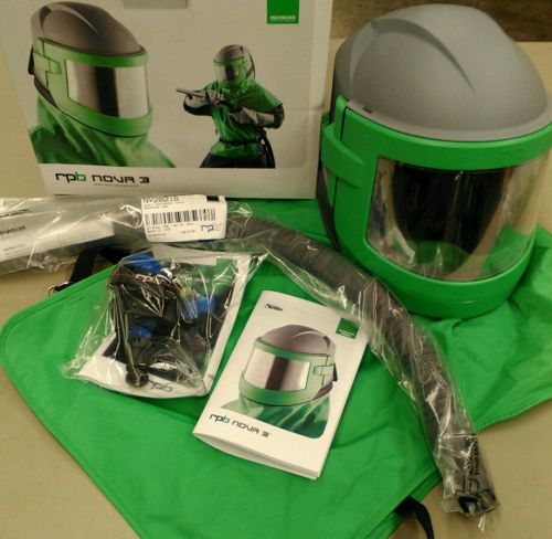 RPB Nova 3 Sandblasting Helmet w/cool tube/Respirater System &amp; Cape