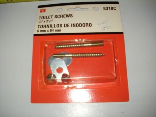 (3137.) Toilet Screws 1/4&#034; x 2 1/2&#034;