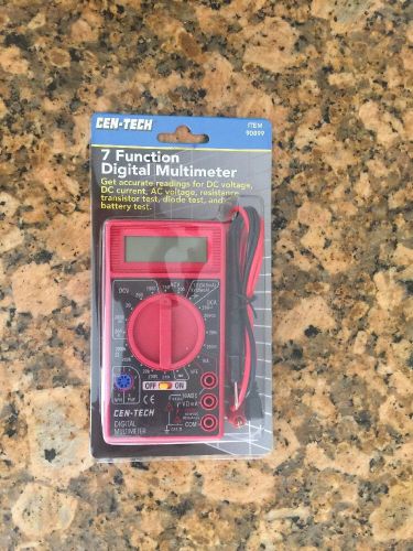 New Cen-Tech 7 function digital multimeter Free Shipping