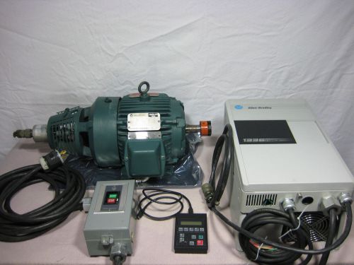 Allen bradley 1336t-a003-aa-gt1en digital ac driver + ab 1329r heavy duty motor for sale