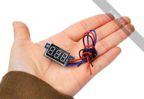 New 1pcs Blue LED Panel Meter Digital Voltmeter DC 0-100V