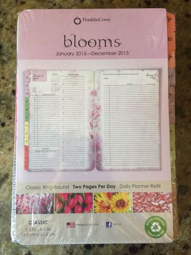 Franklin Covey Blooms Planner Refill - New/2015/Sealed