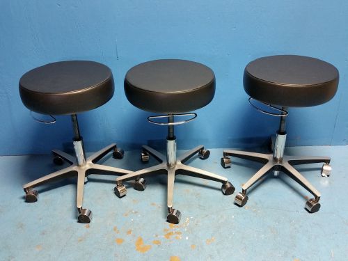 Select Medical 304US393 Pneu Stool 16&#034; Seat  w/Aluminum Base (Lot of 3)