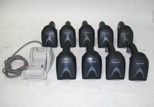 LOT OF 9 Datalogic Gryphon 4100 GM4100-BK Barcode Scanner