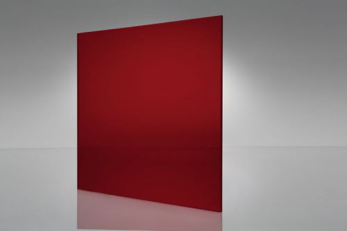 CNC PRECISION CUT PLEXIGLASS/ACRYLIC SHEET RED TRANSPARENT#2423 1/8&#034; X 10&#034; X 10&#034;