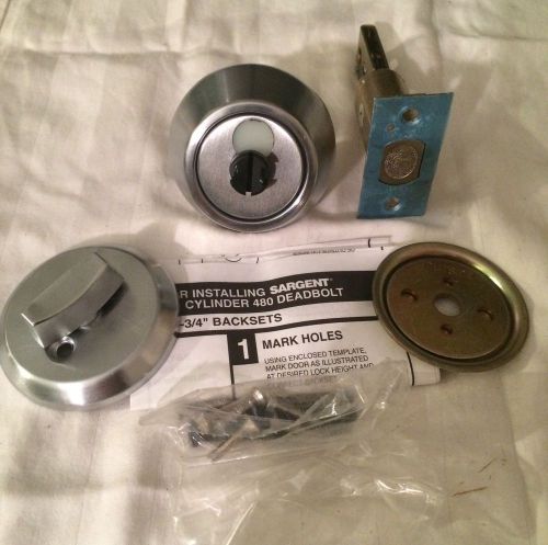 Heavy duty grade 1 sargent single sided deadbolt sfic prep 626 2 3/4&#034; backset for sale