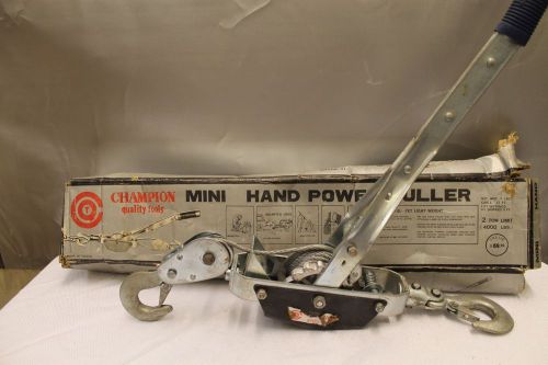 CHAMPION MINI HAND POWER PULLER Towing Equipment 2 Ton