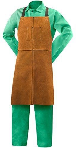 Steiner 92165  Bib Apron, Weld-Rite Premium Brown Split Cowhide, 24-Inch x