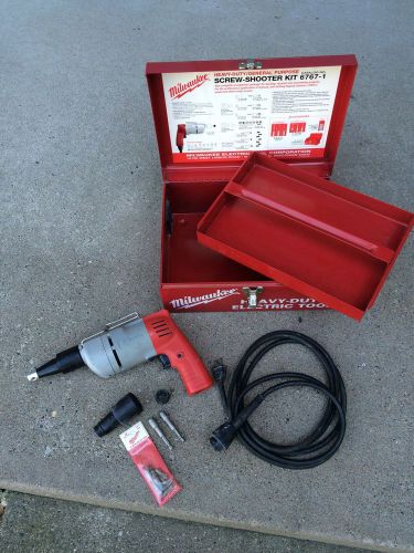 HEAVY-DUTY MILWAUKEE 6767-1 SCREW-SHOOTER KIT Electric Tool Drywall Gun