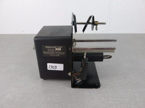 Dispensa-Matic U-45 Label Dispenser Good Condition