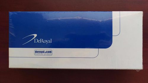 DeRoyal Black Wrist Splint Loop Lock 8&#034; Large LEFT #5073-09 NEW IN BOX