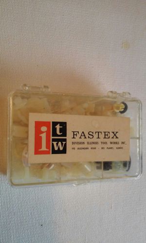 Itw fastex plastic fasteners pins clips lot of 100+ retainers rivets caps washer for sale