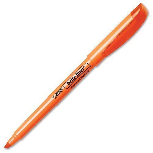 BIC Brite Liner Highlighter, Chisel Tip, Orange, 12-Count set of 3