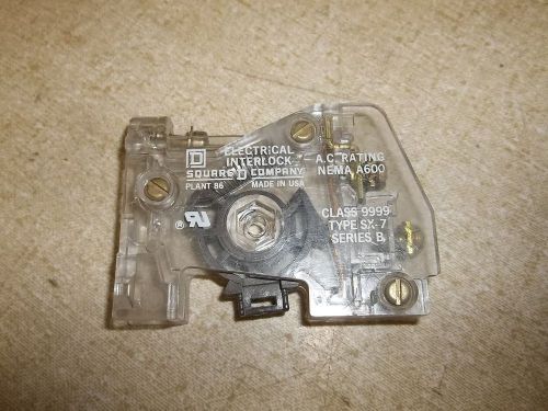 Square D Electrical Interlock Class 9999 Type SX-7 Series B *FREE SHIPPING*