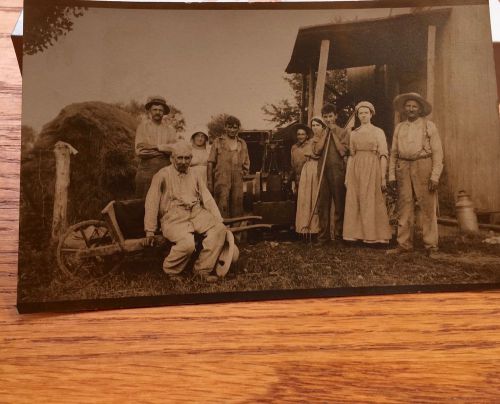 Postcard IHC Famous Vertical Gas Engine Old Hit Miss Farm Antique RPPC