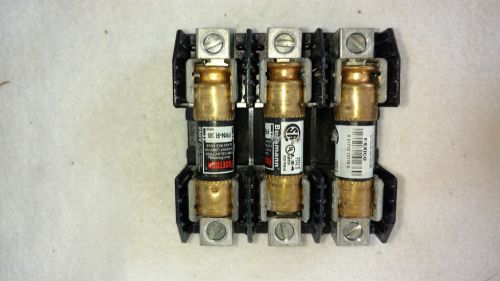 Buss 250V 30A Fuse Holder w/3 TR25R Fuses