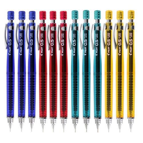 Pilot H-325 Drafting Mechanical Pencil, 0.5 mm, Assorted Colors - Pack of 12