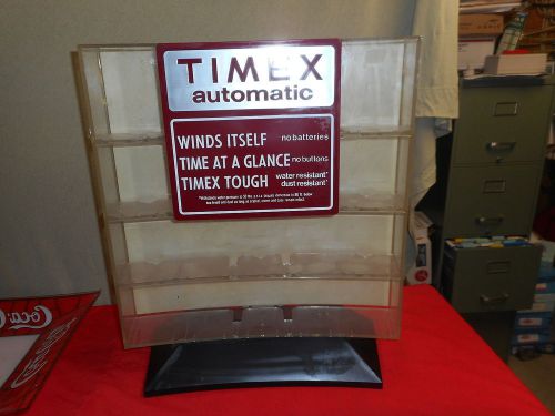 TIMEX FOUR SHELF PLEXIGLASS DISPLAY CABINET