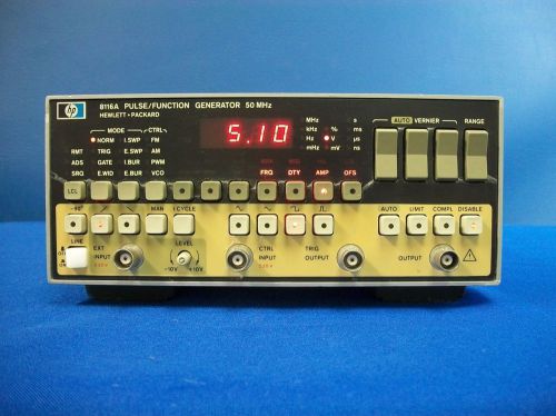 Agilent 8116A 1mHz - 50MHz, 32 Vp-p, Pulse/Function Generator