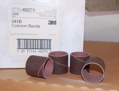 SEVENTY-FIVE (75) 3M 1-1/2 X 1-1/2 EVENRUN BANDS 241D, 120X