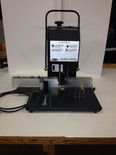 Challenge machinery jo paper drill tabletop 120v excellent cond w/guide &amp; bits for sale