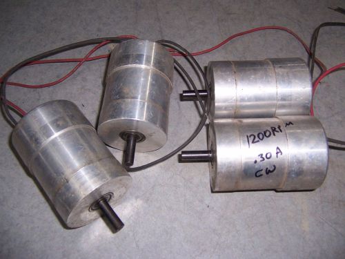 lot of 4 brushless 12 volt motors stainless steel