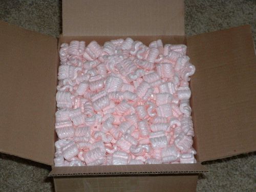 PINK FOAM  PEANUTS   IN THE BOX  12 X 12 X 10   NEW