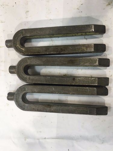 Lot of 3 Vulcan # 110  U clamp work holding clamp