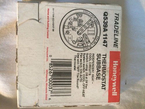 Honeywell Q539A 1147 Thermostat Subbase Heat-Cool, NEW