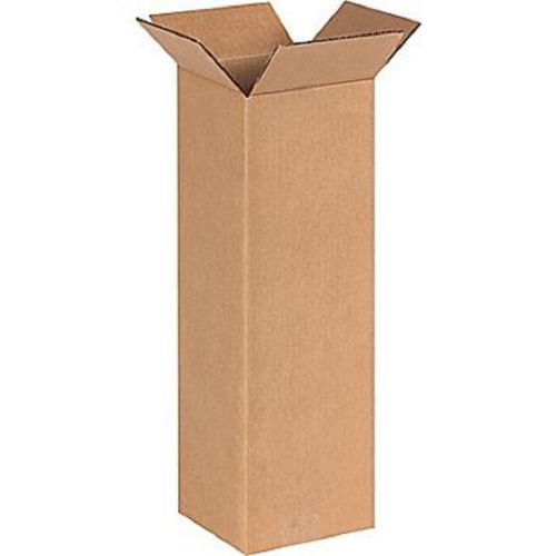 Corrugated cardboard tall shipping storage boxes 6&#034; x 6&#034; x 18&#034; (bundle of 25) for sale